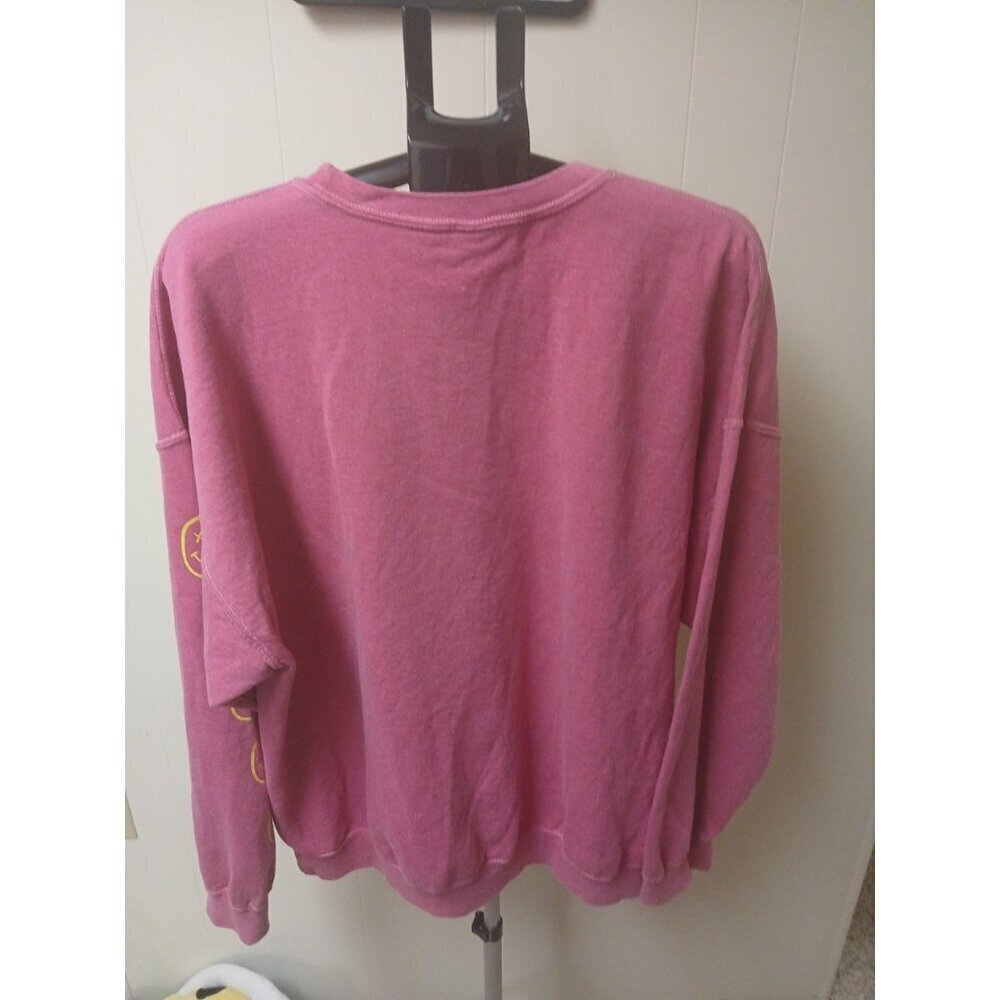 Nirvana Sweatshirt Mens Size Medium Pink OVERSIZED Fit 90s Grunge Band Retro - Picture 7 of 8